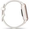 Часы GARMIN VENU SQ 2 – MUSIC EDITION PEACH GOLD ALUMINUM BEZEL WITH IVORY CASE AND SILICONE BAND 010-02700-11